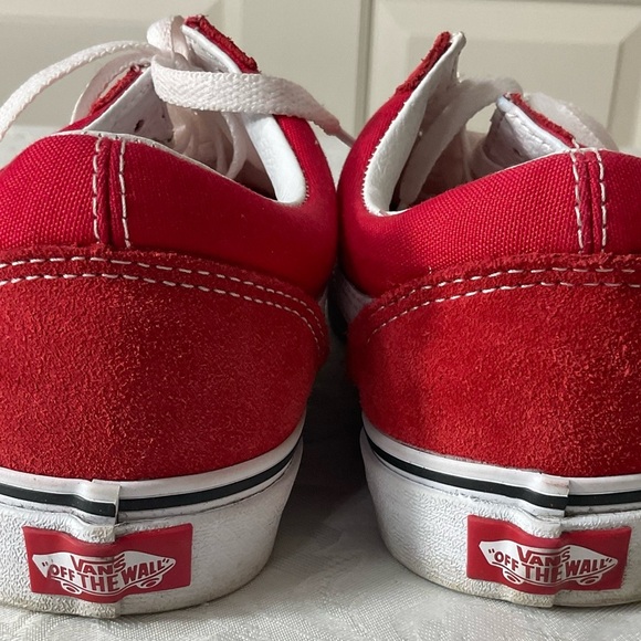 Vans Sneakers Men’s Classic Retro Red Suede Shoes Skater 8.5 - Picture 4 of 7